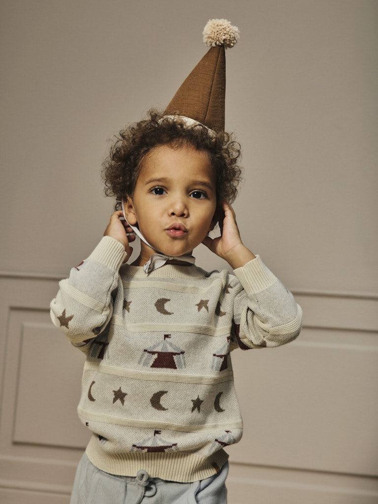 LIL' ATELIER / LAMAI STRIKTRØJE - TURTLEDOVE