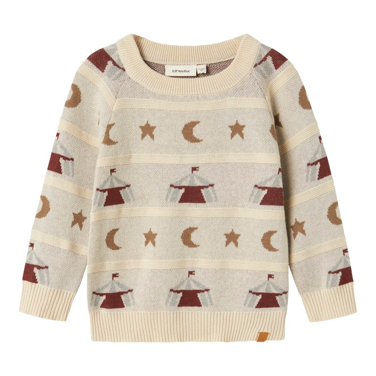 LIL' ATELIER / LAMAI STRIKTRØJE - TURTLEDOVE