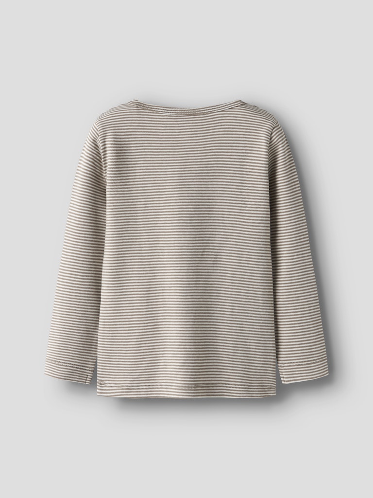 LIL' ATELIER / OHIO LANGÆRMET BLUSE I ØKOLOGISK BOMULD / SEPIA TINT