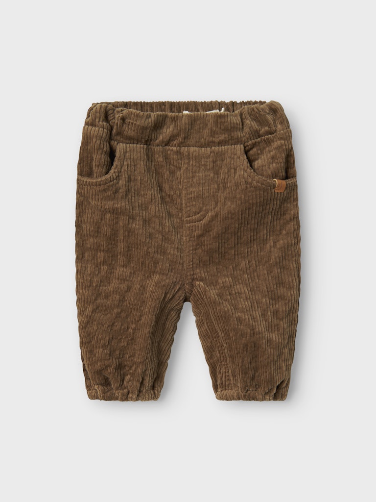LIL' ATELIER / OSMUND LØSE FLØJLSBUKSER BABY - SEPIA TINT