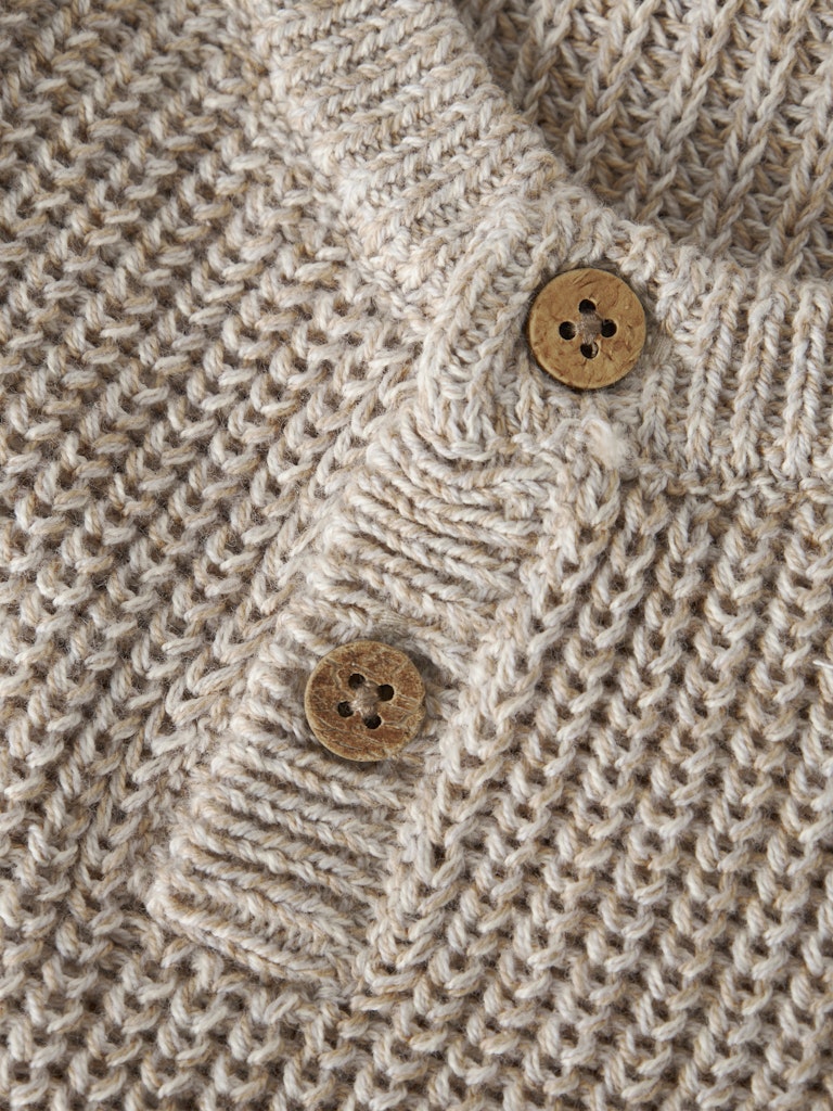 LIL' ATELIER / ROKKO STRIKVEST - OXFORD TAN