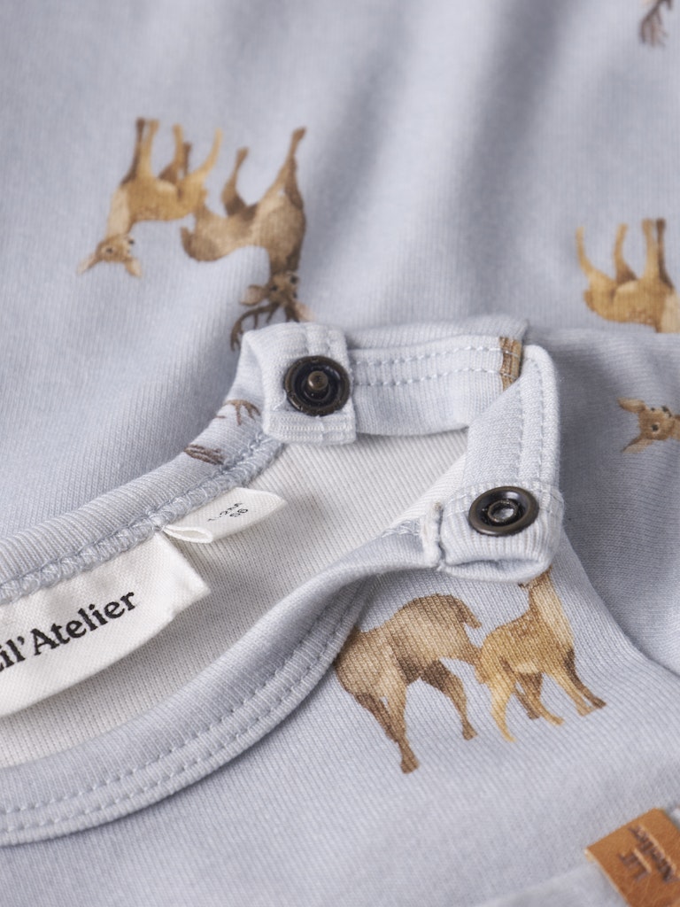 LIL' ATELIER / LAYO GEO LS BODYSTOCKING - DEER