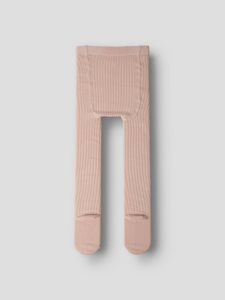 LIL' ATELIER / STRØMPER I RIB - CAMEO ROSE