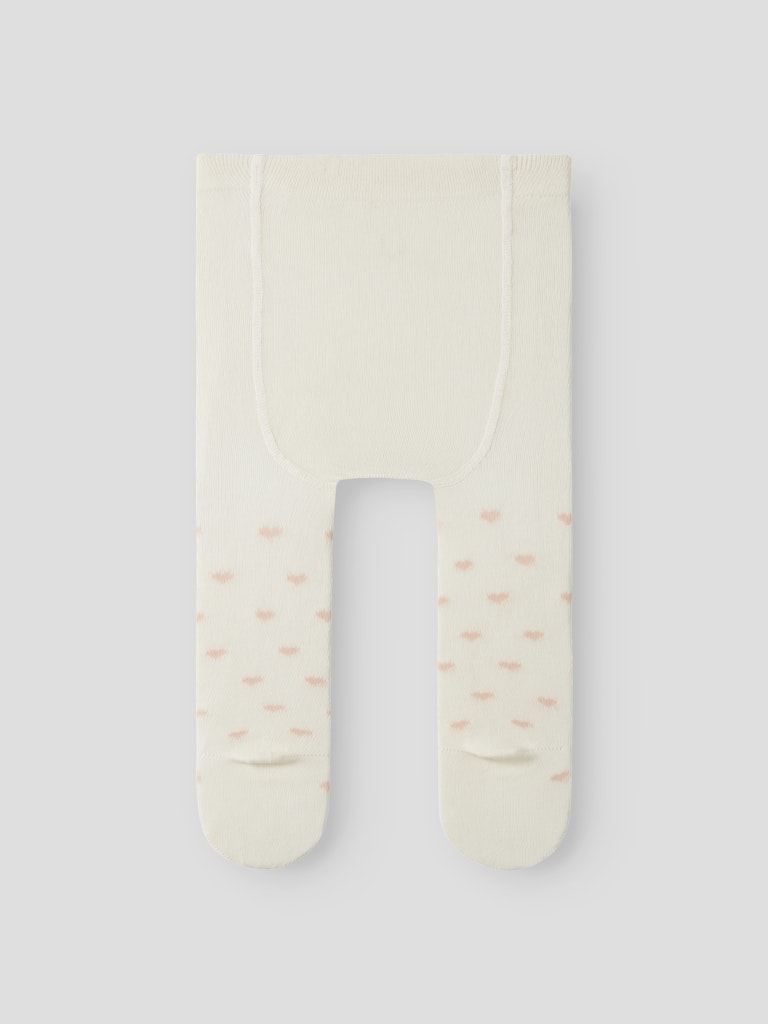 LIL' ATELIER / STRØMPEBUKSER MED HJERTER - TURTLEDOVE