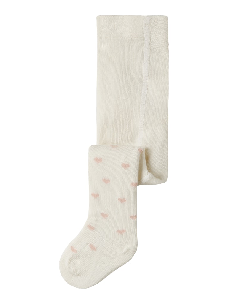 LIL' ATELIER / STRØMPEBUKSER MED HJERTER - TURTLEDOVE