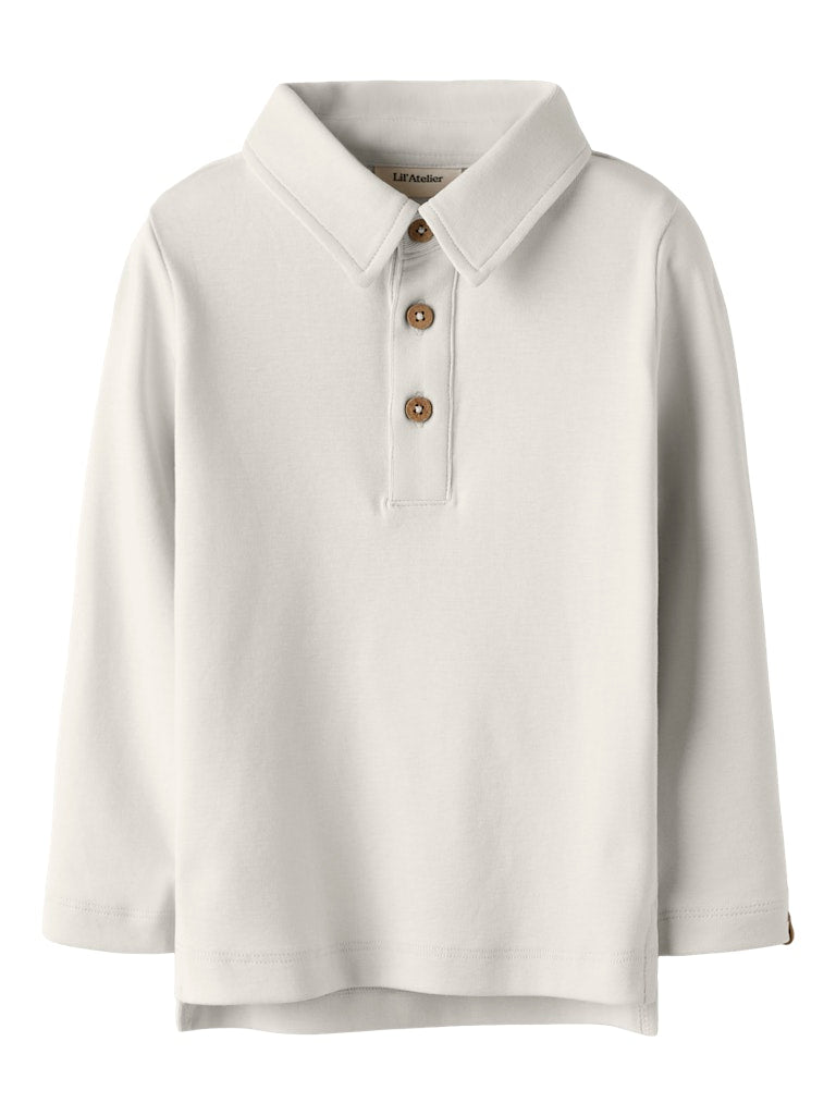 LIL' ATELIER / FUNDO BLUSE MED KRAVE - TURTLEDOVE