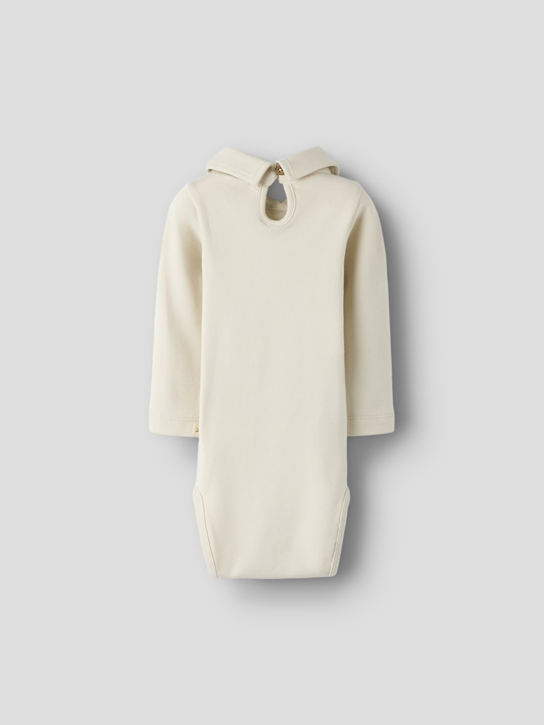 LIL' ATELIER / FUNDO BODYSTOCKING MED KRAVE - TURTLEDOVE