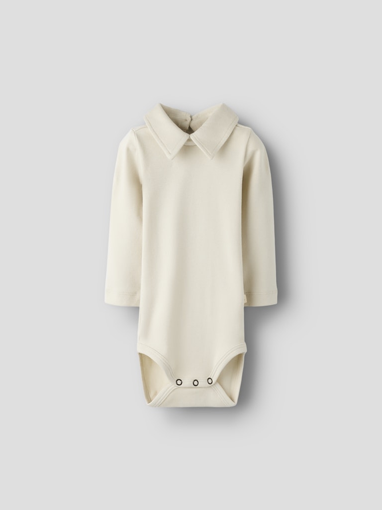 LIL' ATELIER / FUNDO BODYSTOCKING MED KRAVE - TURTLEDOVE