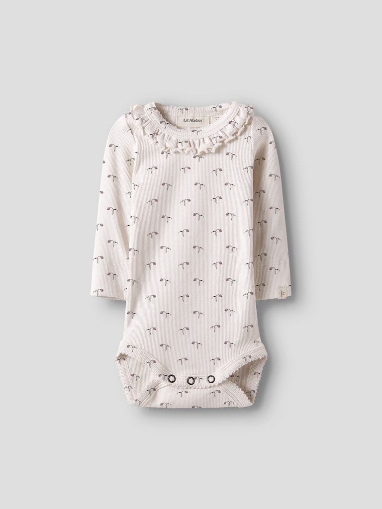 LIL’ ATELIER / GAGO KIS LS SLIM BODYSTOCKING – ALMOST MAUVE