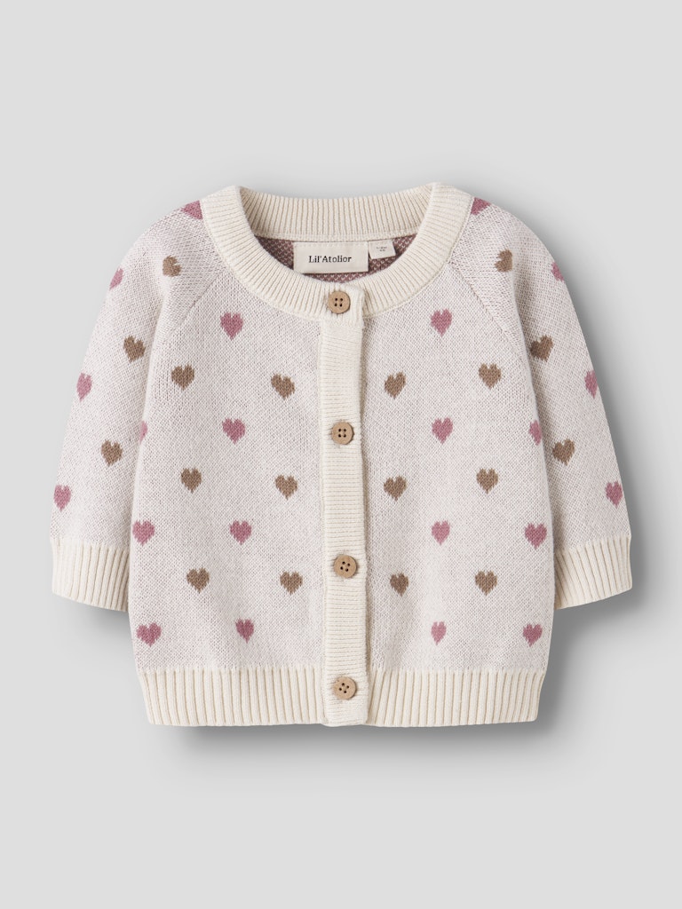 LIL' ATELIER / SARAN CARDIGAN - HJERTER