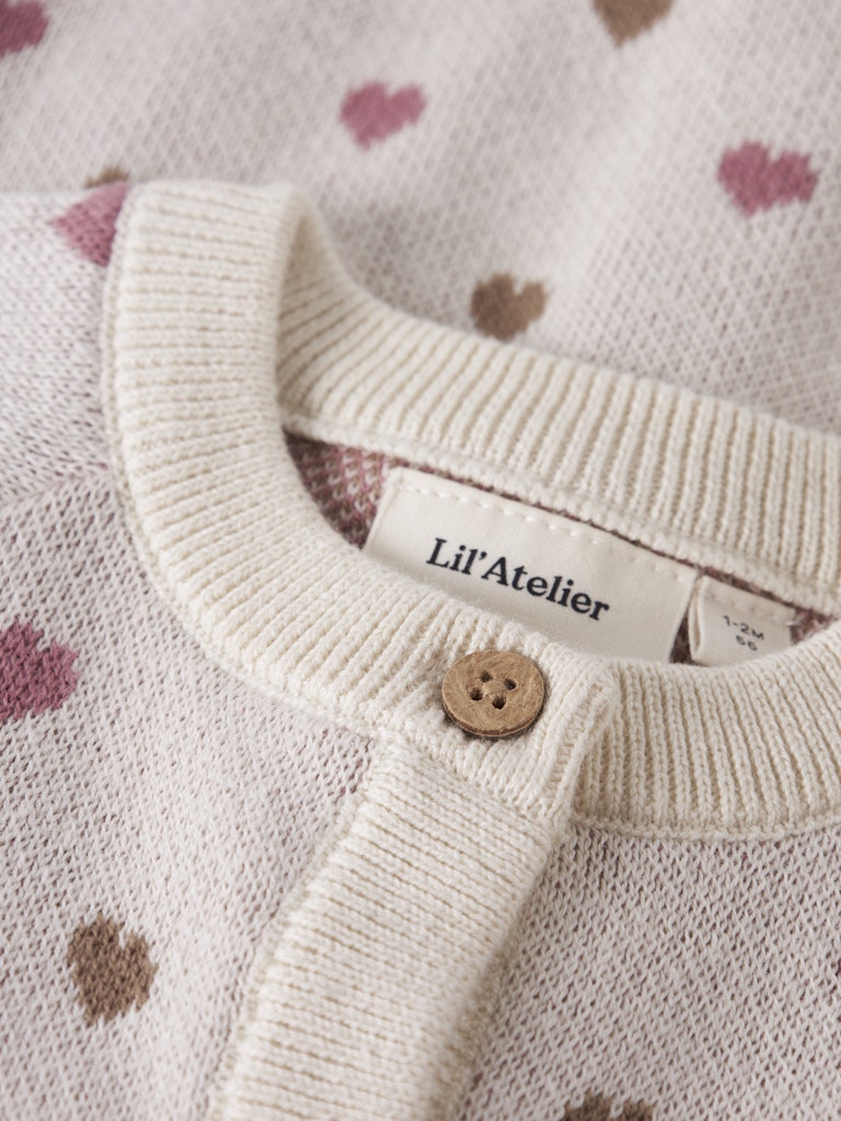 LIL' ATELIER / SARAN CARDIGAN - HJERTER