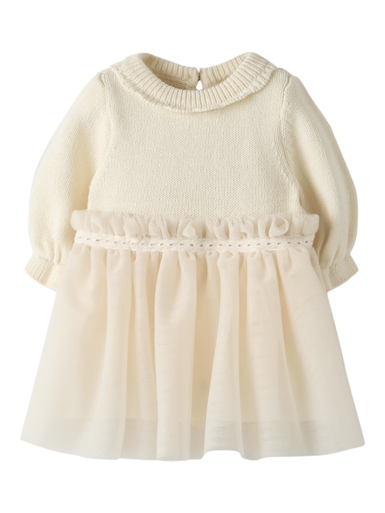 LIL’ ATELIER / SARINA LS STRIK BODY KJOLE – PISTACHIO SHELL