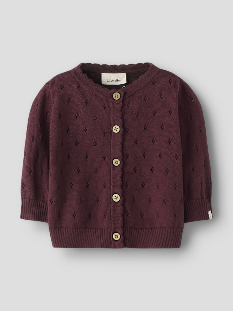 LIL’ ATELIER / NIMI CARDIGAN – CATAWBA GRAPE