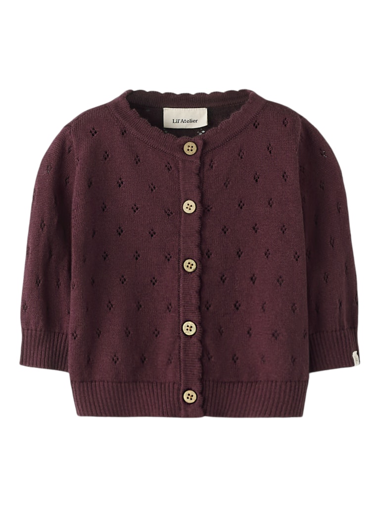 LIL’ ATELIER / NIMI CARDIGAN – CATAWBA GRAPE