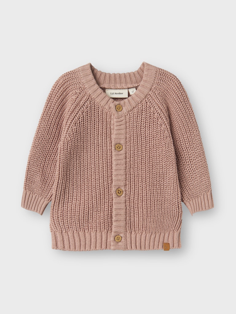 LIL’ ATELIER / EMLEN STRIK CARDIGAN – MISTY ROSE