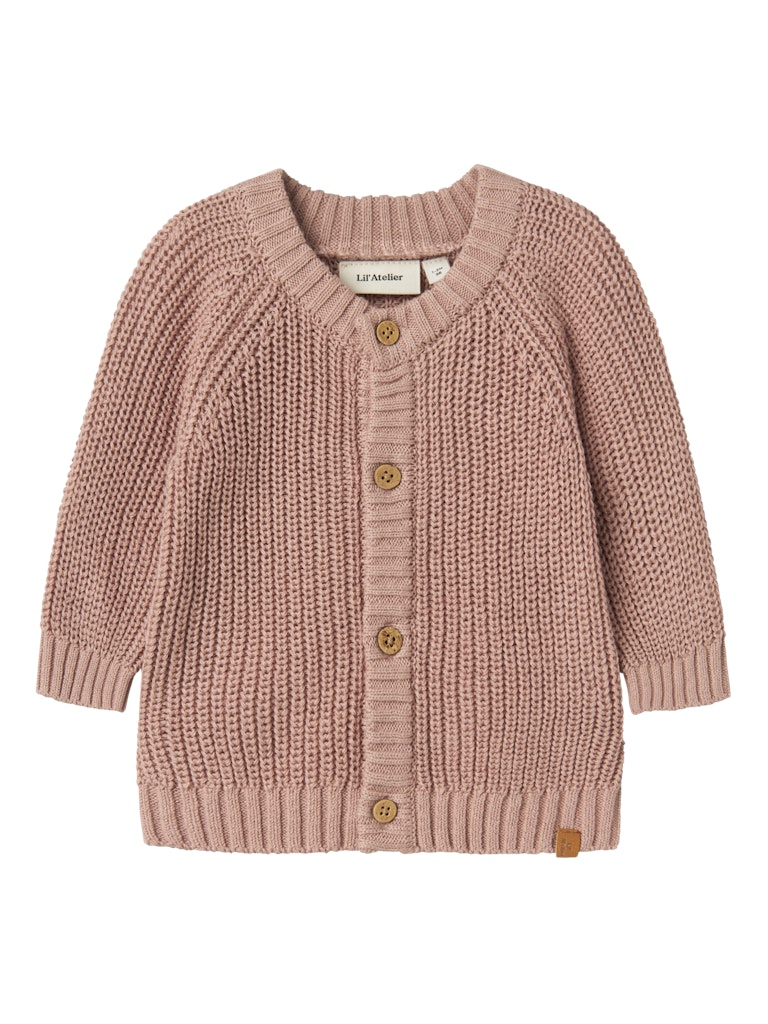 LIL’ ATELIER / EMLEN STRIK CARDIGAN – MISTY ROSE