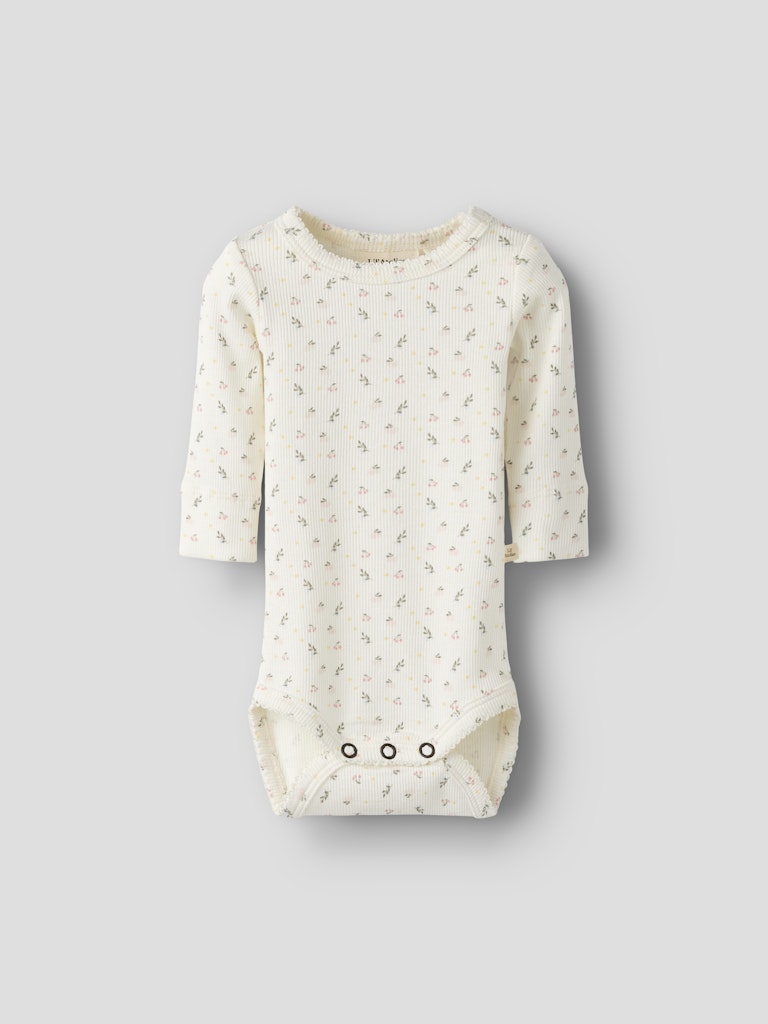 LIL’ ATELIER / GAGO LS SLIM BODYSTOCKING – SMALL FLOWER