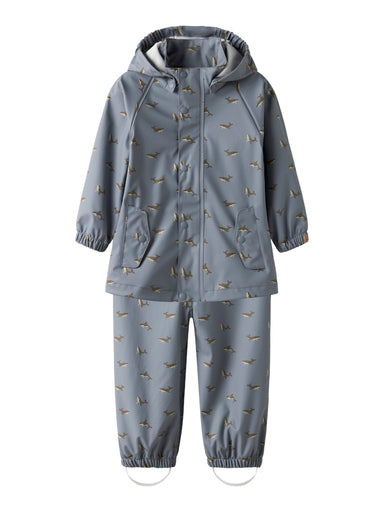 LIL’ ATELIER / LADRY10 RAIN SET AOP FO – WHALE - Mini Monde Copenhagen