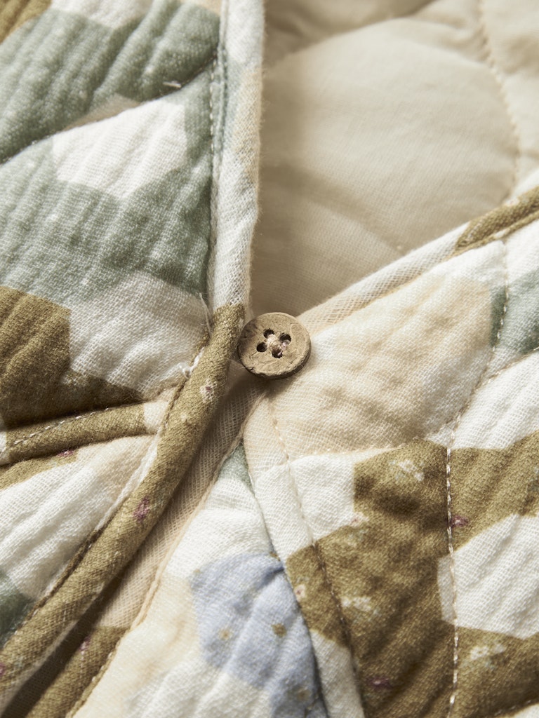 LIL’ ATELIER / TALIA QUILTET VEST  – COCONUT MILK