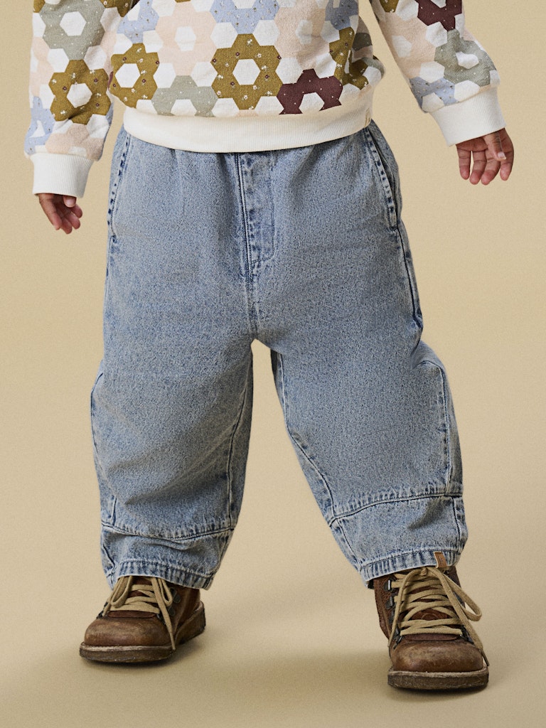 LIL’ ATELIER / TAYA WIDE JEANS – MEDIUM BLUE DENIM