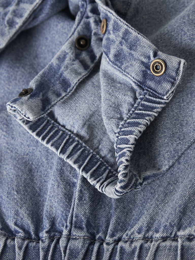 LIL’ ATELIER / TAYA  DENIM OVERALLS – MEDIUM BLUE DENIM