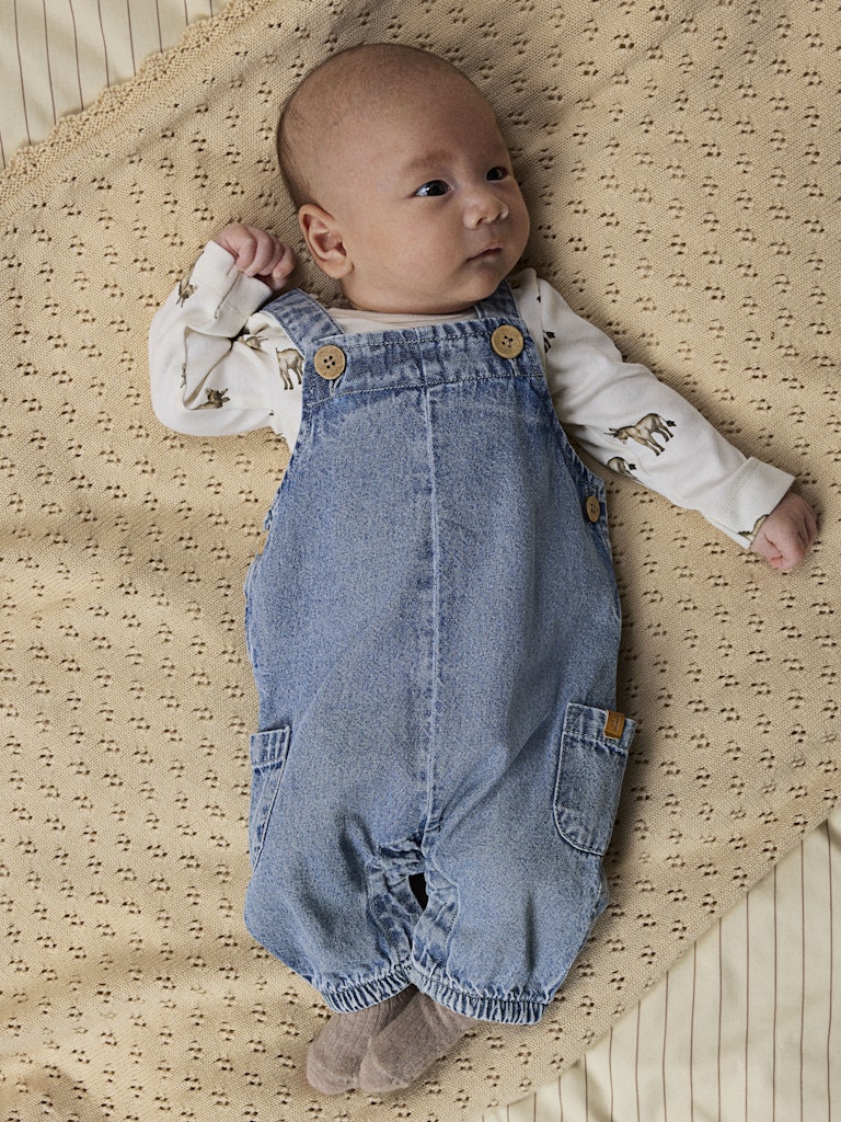 LIL’ ATELIER / TAYA  DENIM OVERALLS – MEDIUM BLUE DENIM