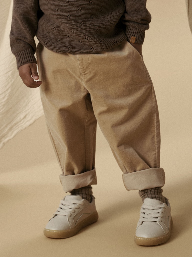 LIL’ ATELIER / SOMBA LØSE FLØJLSBUKSER – IRISH CREAM