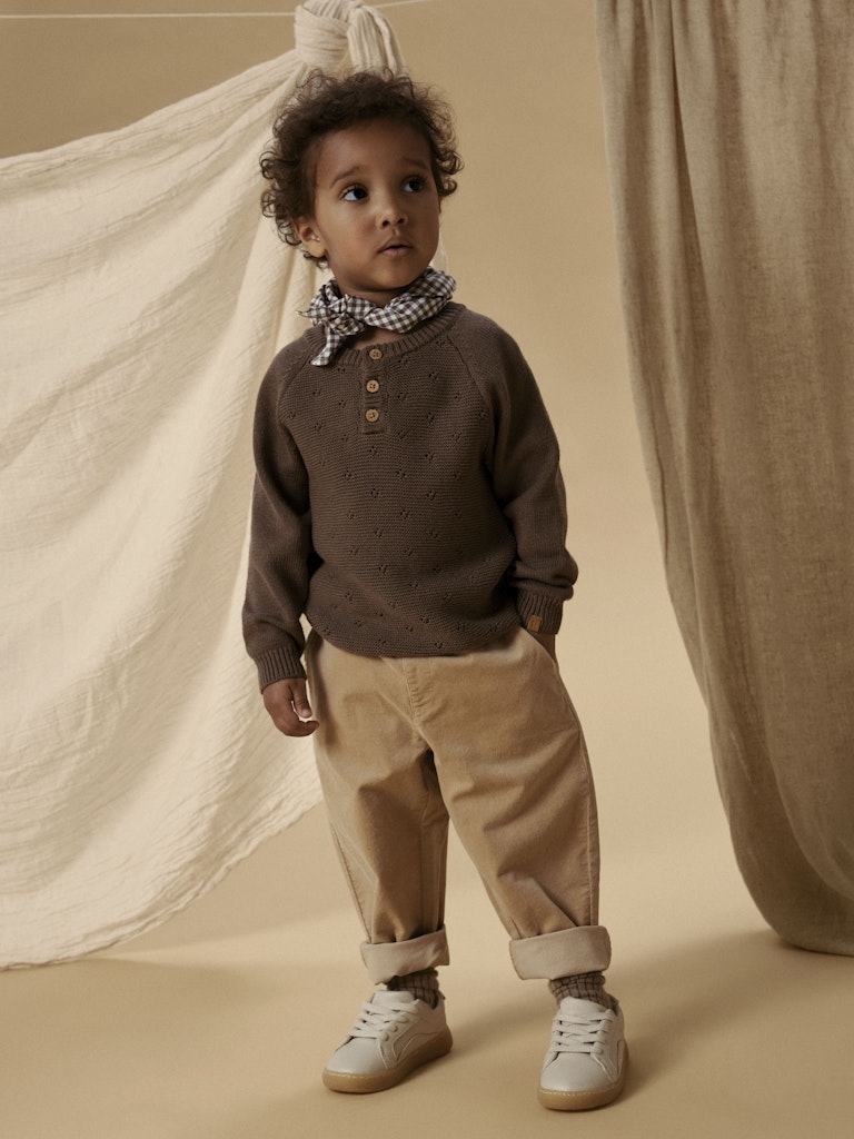 LIL’ ATELIER / SOMBA LØSE FLØJLSBUKSER – IRISH CREAM