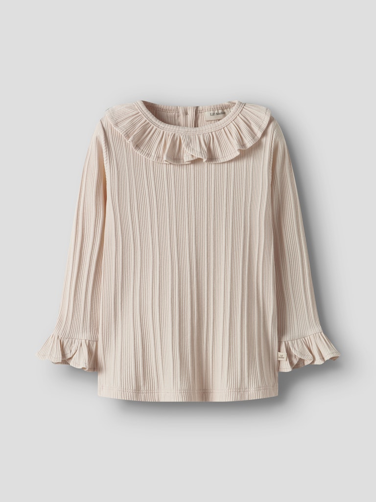 LIL’ ATELIER / TANSY LS SLIM TOP – NOVELLE PEACH