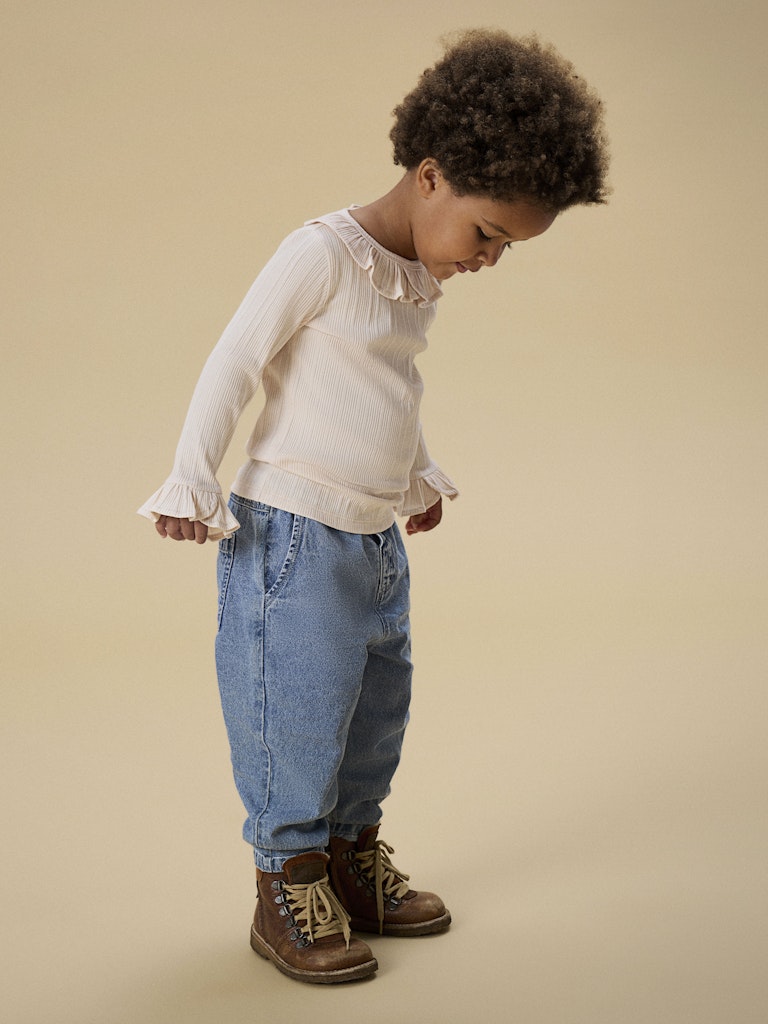 LIL’ ATELIER / TANSY LS SLIM TOP – NOVELLE PEACH