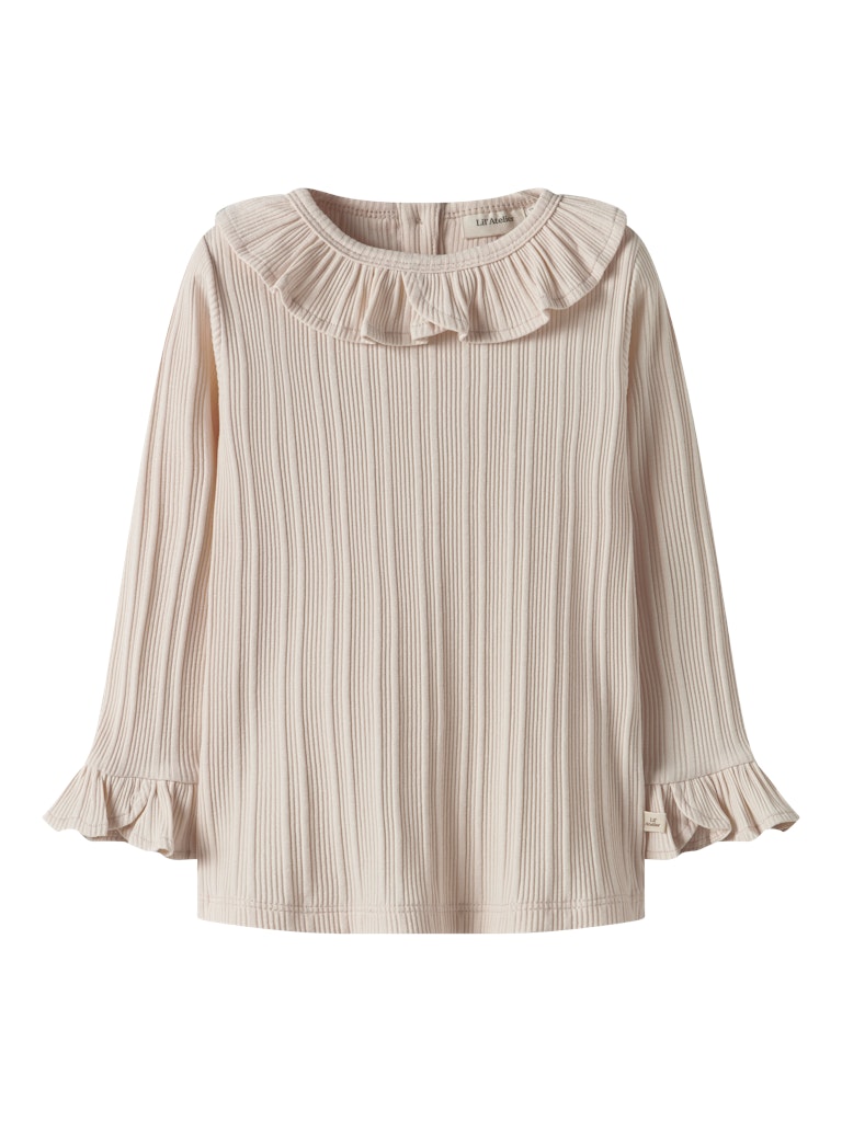 LIL’ ATELIER / TANSY LS SLIM TOP – NOVELLE PEACH