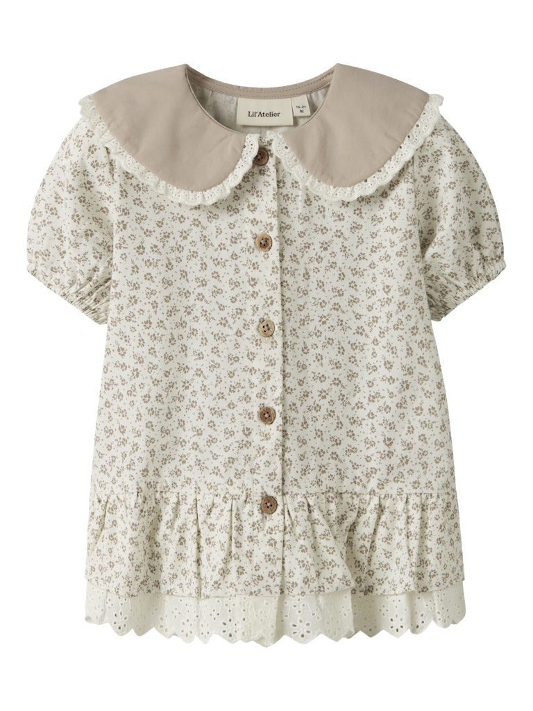 LIL’ ATELIER / FJOLA SS SKJORTE - COCONUT MILK