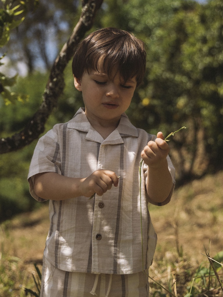 LIL’ ATELIER / FIBERT SS SKJORTE - COCONUT MILK