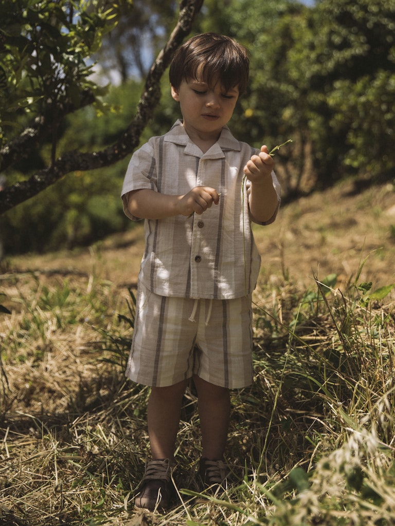 LIL’ ATELIER / FIBERT SS SKJORTE - COCONUT MILK