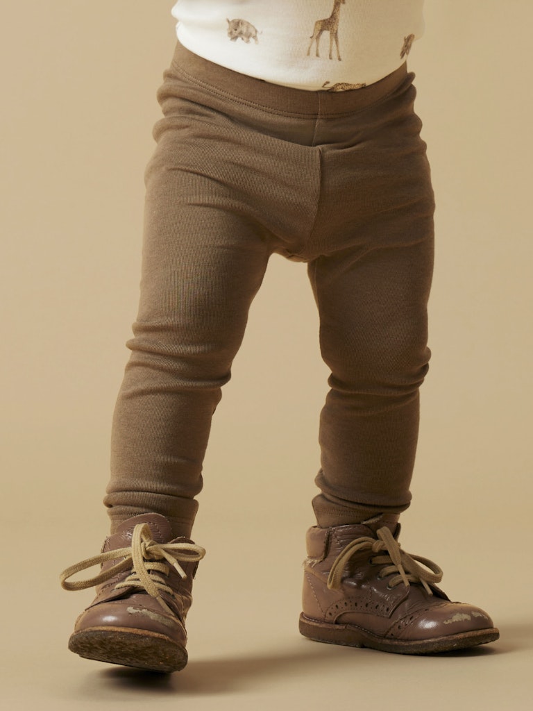 LIL' ATELIER / GAYO SLIM LEGGINGS - SHITAKE