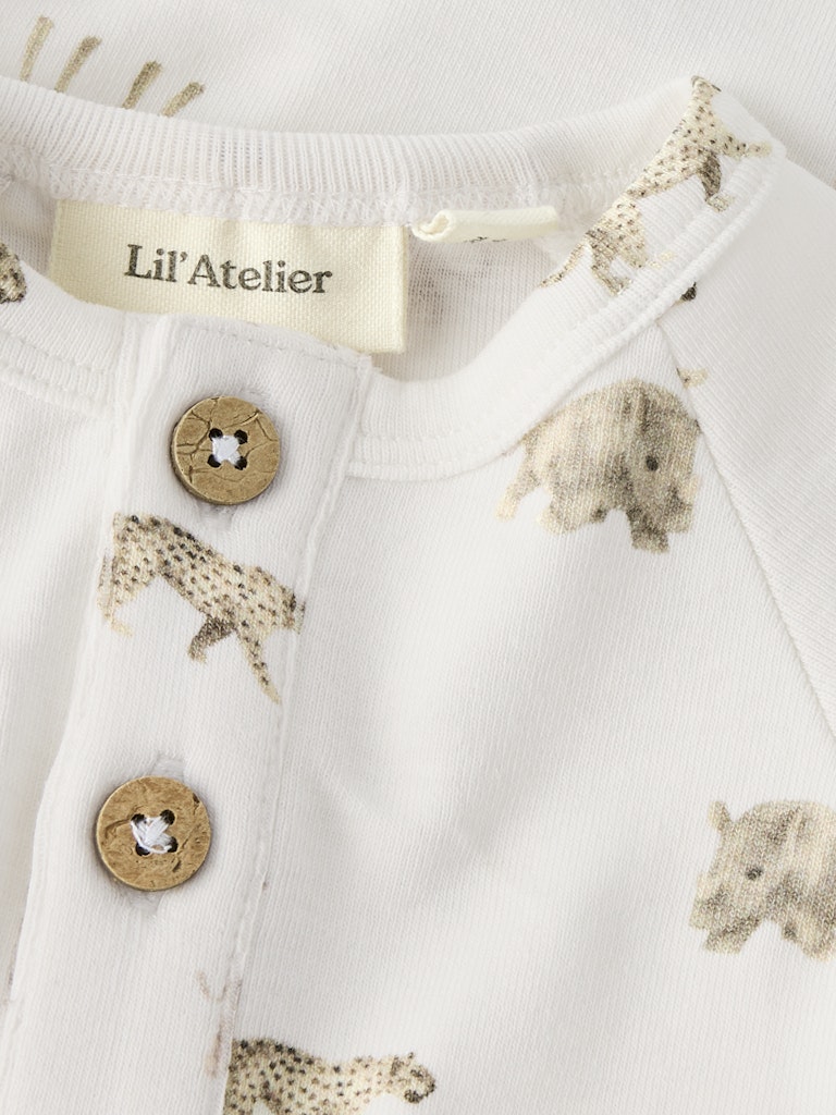 LIL' ATELIER / GAYO LS BODYSTOCKING - ANIMALS AFRICAN