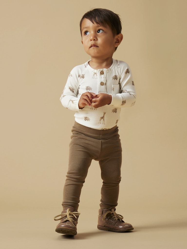 LIL' ATELIER / GAYO LS BODYSTOCKING - ANIMALS AFRICAN