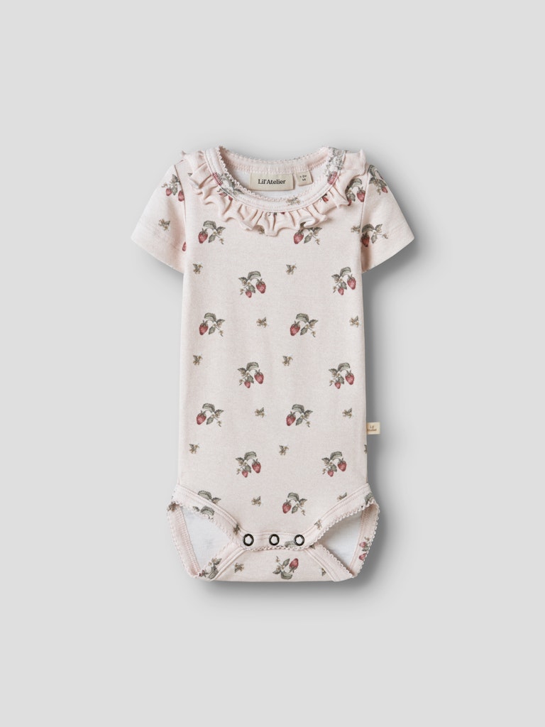 LIL’ ATELIER / GAYO SIO SS SLIM BODYSTOCKING - STRAWBERRY