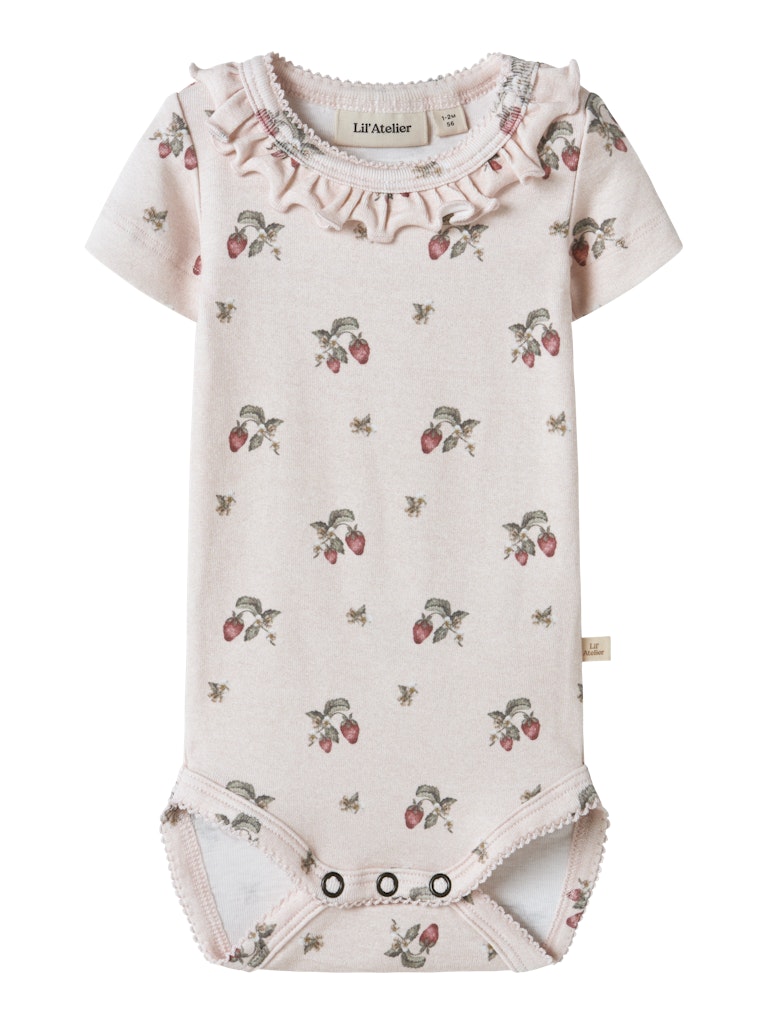 LIL’ ATELIER / GAYO SIO SS SLIM BODYSTOCKING - STRAWBERRY