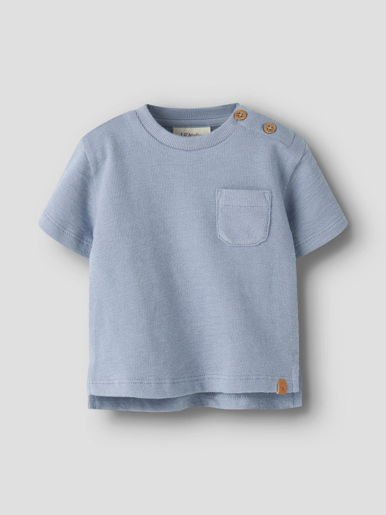 LIL’ ATELIER / DIAS LOP SS LØS SWEAT - DUSTY BLUE