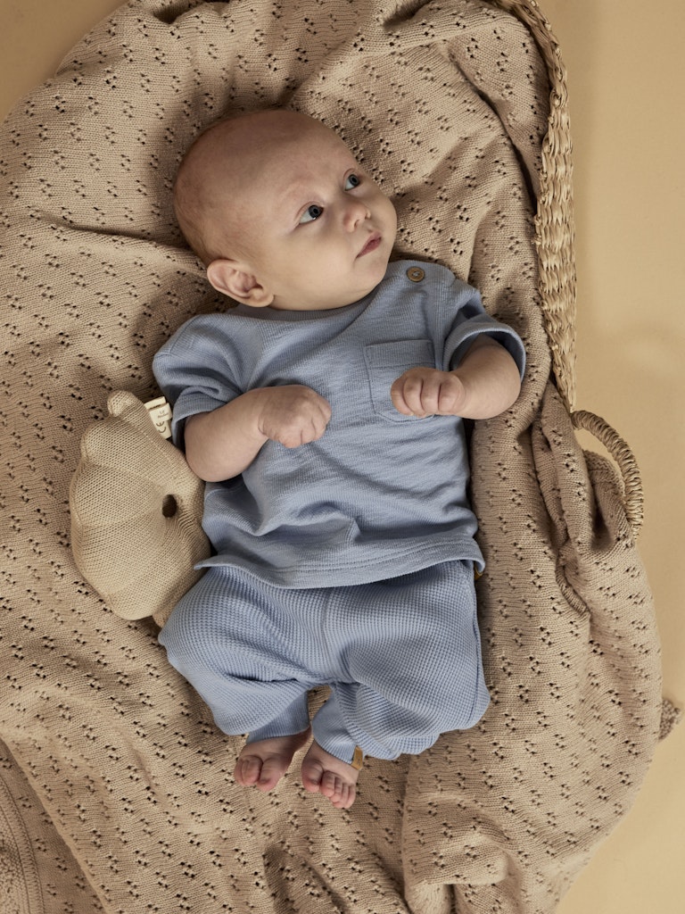 LIL’ ATELIER / DIAS LOP SS LØS SWEAT - DUSTY BLUE