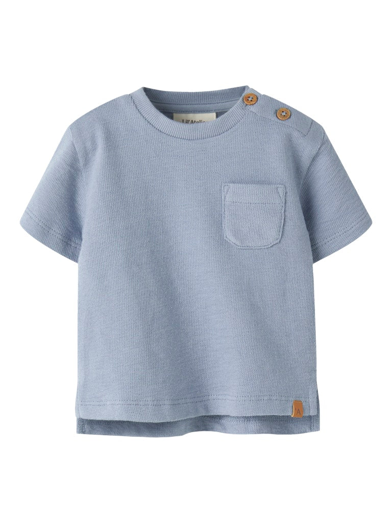 LIL’ ATELIER / DIAS LOP SS LØS SWEAT - DUSTY BLUE