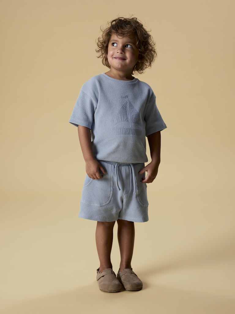 LIL’ ATELIER / HARUN SS LØS SWEAT - DUSTY BLUE