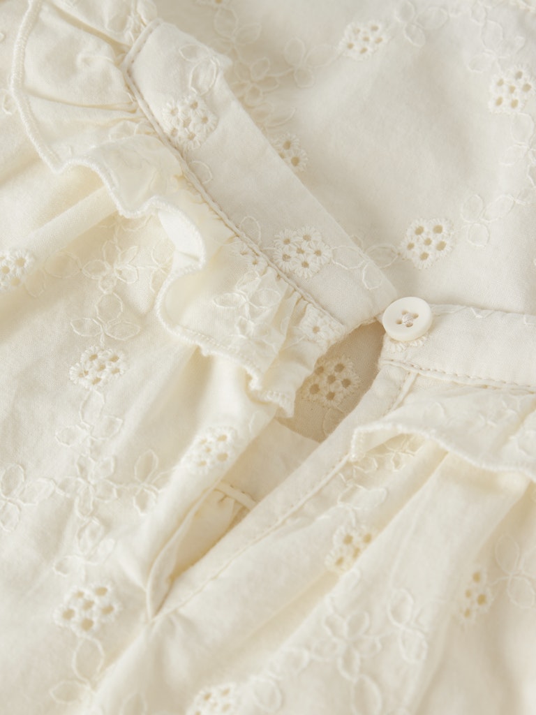 LIL' ATELIER / HOSA SS LØS SKJORTE - COCONUT MILK