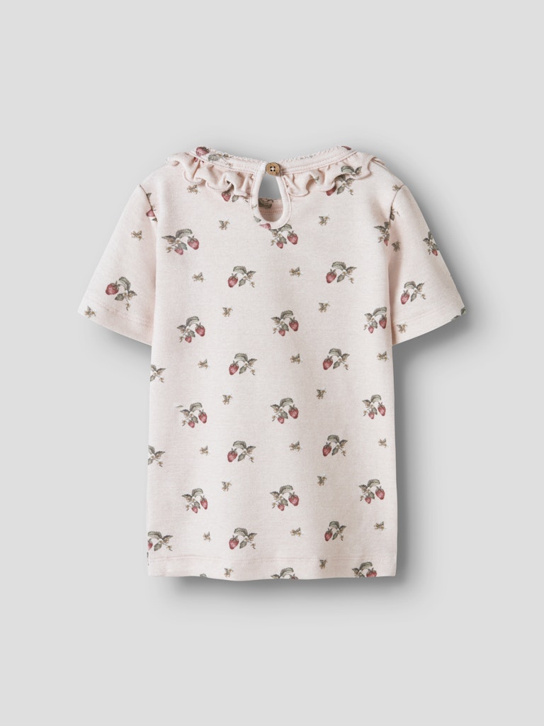 LIL' ATELIER / GAYO SER SS SLIM TOP - STRAWBERRY