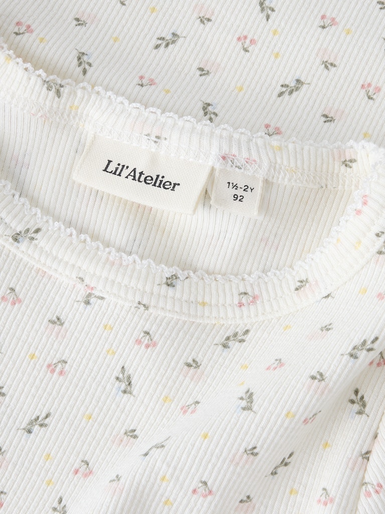 LIL’ ATELIER / GAGO SS SLIM TOP – SMALL FLOWER