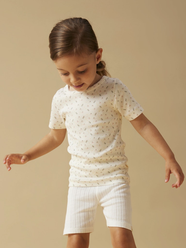 LIL’ ATELIER / GAGO SS SLIM TOP – SMALL FLOWER