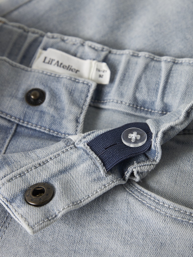 LIL’ ATELIER / FRANCES SHORTS - LIGHT BLUE DENIM