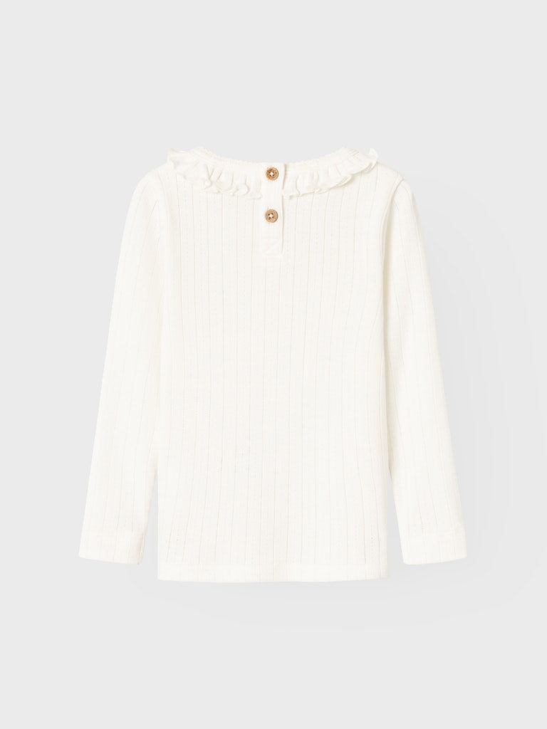 LIL' ATELIER / RACHEL NIS LS SLIM BLUSE - COCONUT MILK