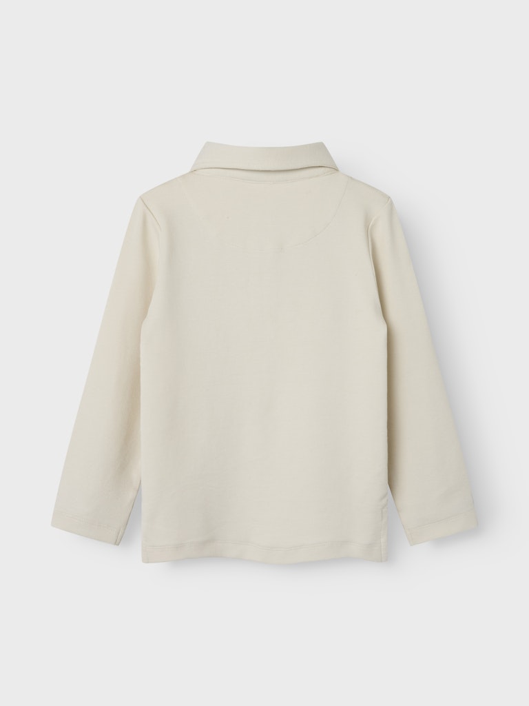 LIL' ATELIER / FUNDO LS BLUSE MED KRAVE - TURTLEDOVE